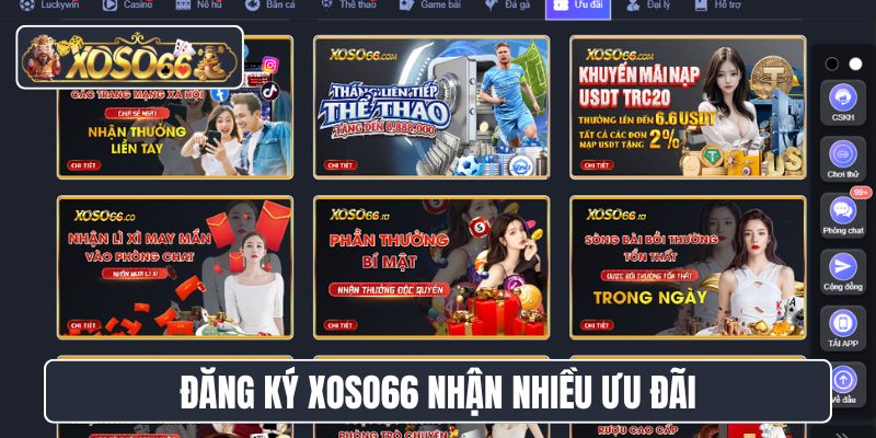 Đăng ký XoSo66 nhận nhiều ưu đãi