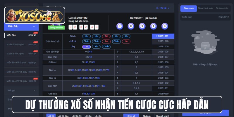 Dự thưởng xổ số nhận tiền cược cực hấp dẫn