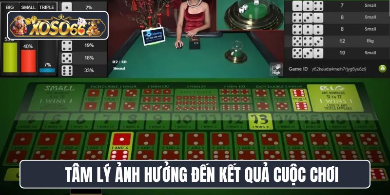 Tâm lý ảnh hưởng đến kết quả cuộc chơi