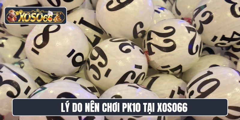 Lý do nên chơi PK10 tại XOSO66