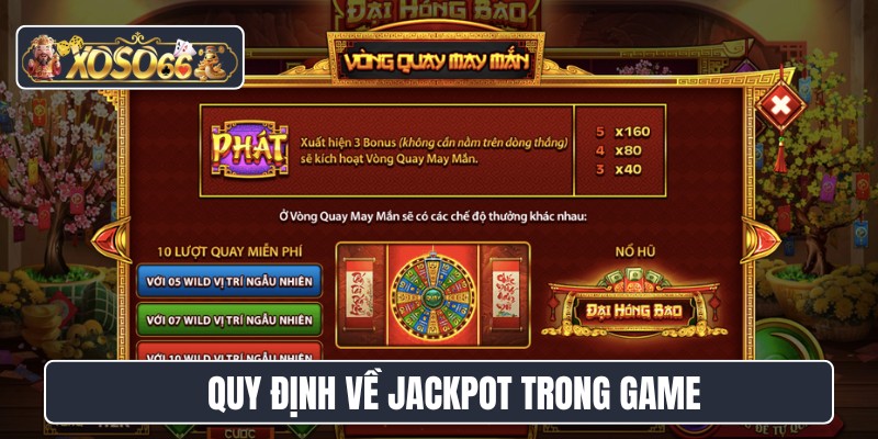 Quy định về jackpot trong game